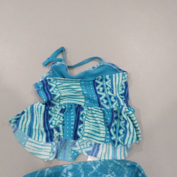 Multi Color 2 Pcs Old Navy Tankini Swimsuit Size XS - Picture 6 of 11